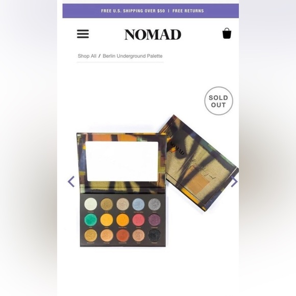 Nomad Cosmetics Berlin Underground Intense Eyeshadow Palette IPSY Exclusive - Picture 5 of 5